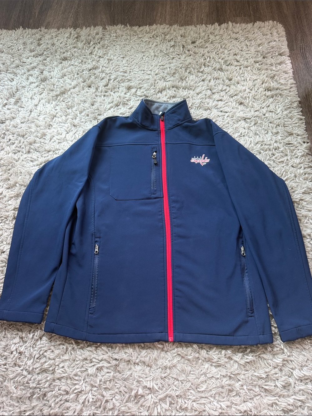 Washington Capitals Navy Blue Zip-up Jacket